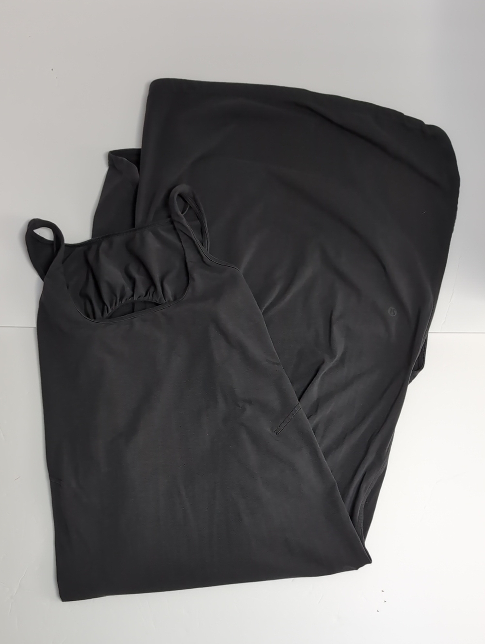 Lululemon Pima Cotton Open-Back Midi Dress Black